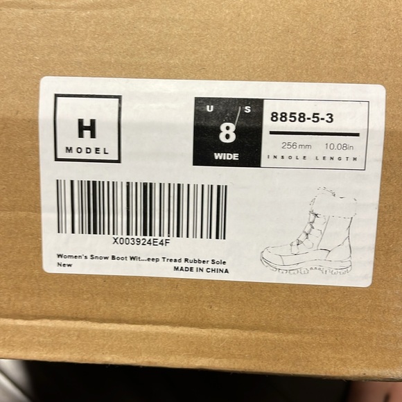 Earlde women snow boots 8 wide - Picture 8 of 11